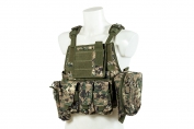 Black River Chest Rig Ver I, 600D - Digital Woodlad 100% nylon