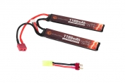 Evolution Li-Po Ultra Power 7.4V 1100mAh 20C - 40C Peak (2 x mm 5.5x20x103)