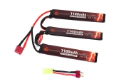 Evolution Li-Po Ultra Power 11.1V 1100mAh 20C - 40C Peak (3 x mm 5.5x20x103)