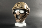 Evolution Iron Mask Double Belt + Fast Helmet Mount Tan