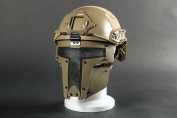 Evolution Spartan Mask Fast Helmet Mount Tan