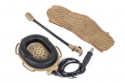 Phantom Tactical Earpiece w/Microphone Gen.III Tan