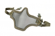 Steel Mesh Half Face Mask w/Fast Helmet Clips (Green Color)