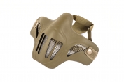 Steel Mesh Half Face Mask Neoprene Shell (Tan Color)