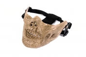 Half Face Zombie Mask (Tan Color)