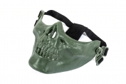 Half Face Skull Mask MKI (Green Color)