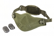 Half Face Neoprene/Cordura Mask (Green Color)