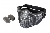 Half Face Skull Mask MKII (Black Color)