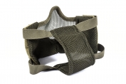 Steel Mesh Half Face Mask (Green Color)