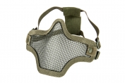 Steel Mesh Half Face Mask Two Belt Version (Green Color)