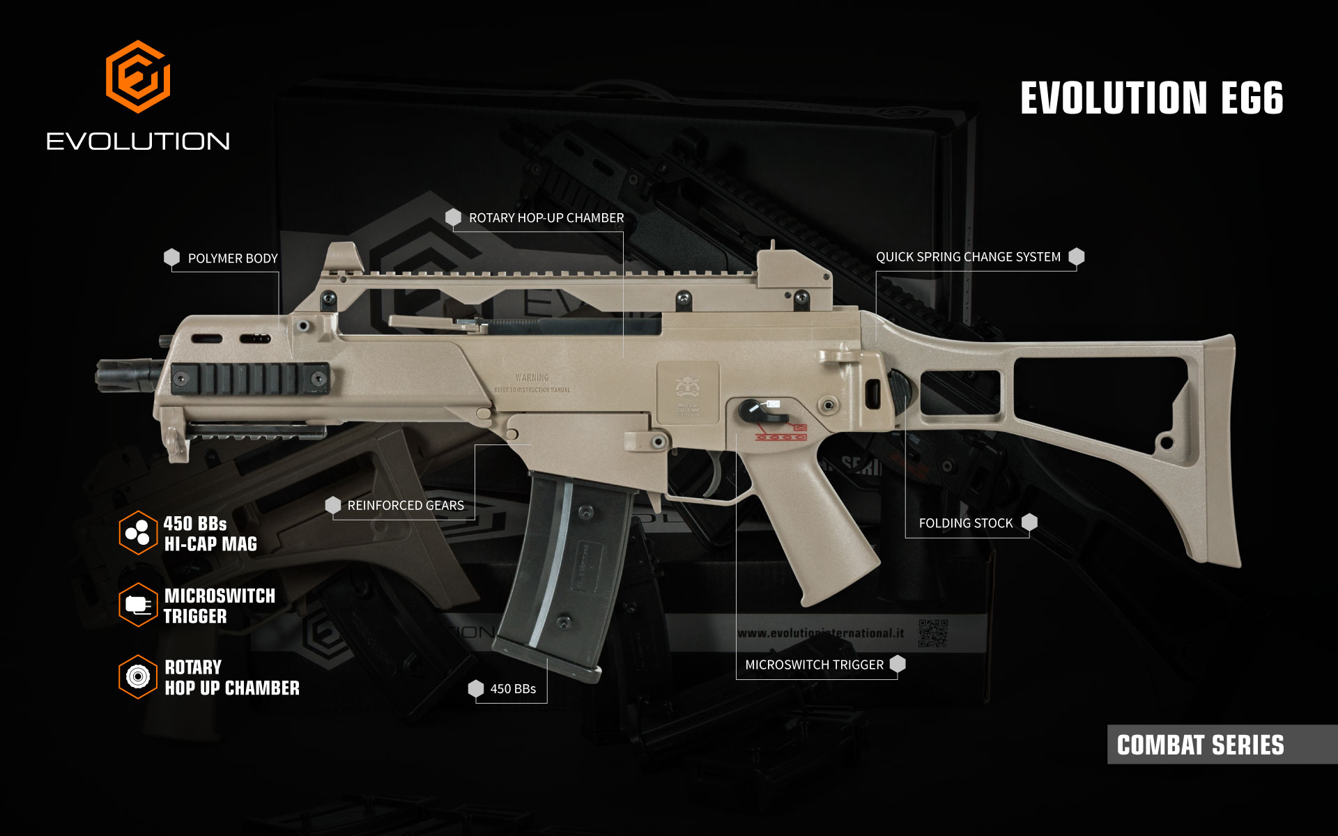 Evolution Combat Series EG6 air soft gun