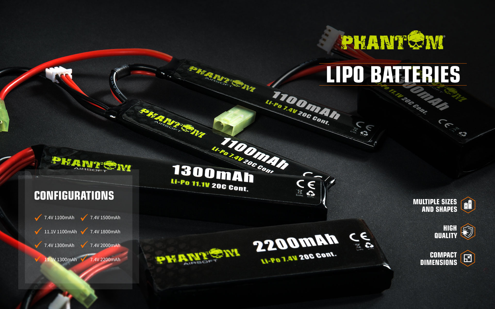 Phantom Li-Po batteries