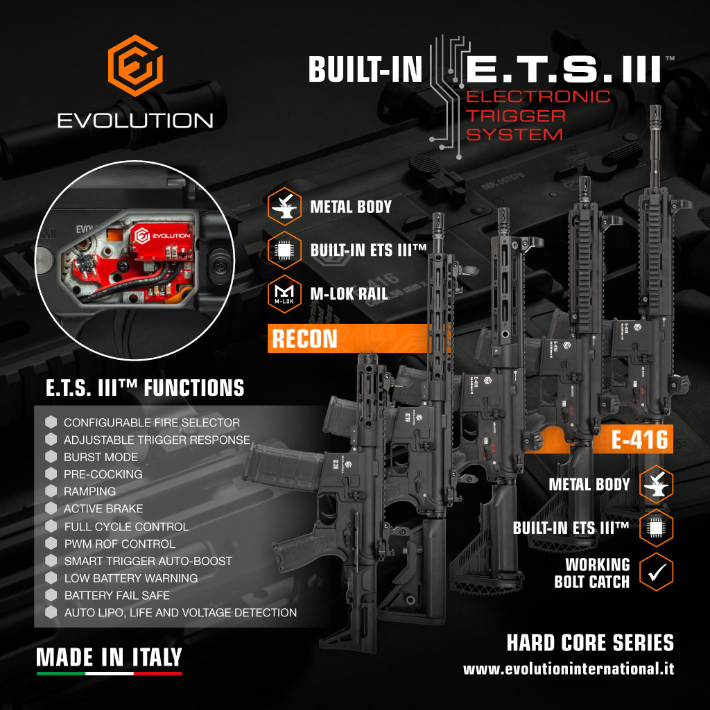 evolution hard core E.T.S. III air soft in action